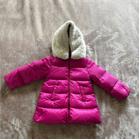 Moncler Down Hot Pink CAEN GIUBBOTTO JACKET Toddler Girl Size 3 Dry Cleaned - Picture 4 of 16